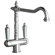 Elkay Victoria Double Handle Single Hole ADA Compliant Kitchen Faucet with Soap Dispenser and Optional Butler Cleaner