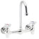 Speakman Commander Wall Mounted Faucet with Double Cross Handles