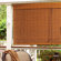 Radiance Imperial Matchstick Bamboo Roll-Up Blind with 6" Valance in Fruitwood