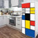 ADZif Domo Pop Mondrian Wall Decal
