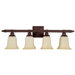 10" Four Light Bath Vanity in Mediterranean Bronze