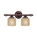 Park Place Two Light Bath Vanity in Champagne Bronze