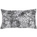 Faux Silk Decorative Pillow in White and Black