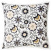 Vitaux Square Decorative Pillow in Cream and Grey