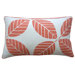 Tiki Leaves 12" x 20" Pillow in Coral
