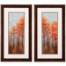 Red Trees I / II Framed Art (Set of 2)