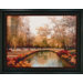 Swans in River at Park Framed Print - Romanello