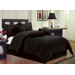 Black Microfiber Bed in a Bag 7 PC Comforter Set