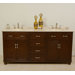 Bolton 60" Double Bathroom Vanity in Mahogany