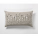 Flower Bed Pillow in Black and White