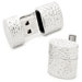 Hammered Silver Oval USB Cufflinks (4GB)
