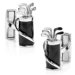 Palladium and Enamel Golf Bag Cufflinks