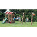 Naturally Playful Adventure Lodge Play Center and Swing Set with Glider