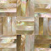 Ocean Jewels 2" x 2" Basketweave Accent Tile in Brown Lip