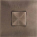 Urban Metals 2" x 2" Geo Decorative Dot in Bronze