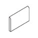 Rittenhouse Square 3" x 6" Bullnose on 6" Side in Crisp Linen