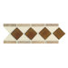 Fashion Accents 4" x 11" Decorative Listello in Almond/Reef/Noce