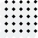Octagon and Dot 12" x 12" Mosaic in Matte White with Black Gloss Dot