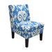 Wingback Fabric Slipper Chair