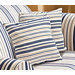 Indigo Blue Stripe 18" Corded Accent Pillow