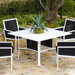 Parkview Woven Square Dining Table with Umbrella Hole
