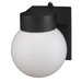 18W One Light Outdoor Wall Lantern in Black
