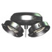 13W Four Light Fitter in Brushed Pewter