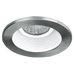 3" Baffle Trim for Recessed Housing with Brushed Aluminium Trim in White