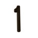 4" Address Light in Black (number 1)