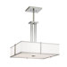 Hatbox Square Pendant with Quad Stem