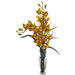 Cymbidium Silk Flower Arrangement in Yellow