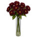 Sunflower with Cylinder Silk Flower Arrangement in Red