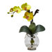 Mini Phalaenopsis with Fluted Vase Silk Flower Arrangement in Yellow