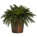 Cycas with Octagon Vase Silk Plant