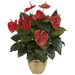 Anthurium with Ceramic Vase Silk Plant