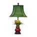 Flowers in Ruby Vase Table Lamp with Flower