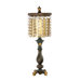 Crystal Table Lamp in Amber