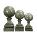 Three Piece Sphere Pediment Finial Set