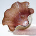 Hand Blown Cracked Glass Bowl