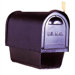 Classic Curbside Post Mounted Mailbox with Newspaper Tube