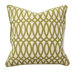 Illusion Geo Print Pillow in Green