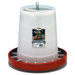 Plastic Hanging Poultry Feeder in Red
