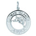Sterling Silver Cayman Islands with Marlin Disc Charm