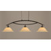 Bow 3 Light Downlight Kitchen Island Pendant