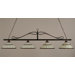 4 Light Wrought Iron Rope Kitchen Island Pendant