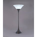 Table Lamp with White Marble Glass Shade