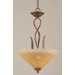 Leaf 3 Light Inverted Pendant