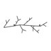 Twigsy Wall Hook in Black