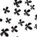 Wall Flower in Black (Set of 25)