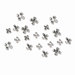 Wall Flower in Chrome (Set of 20)